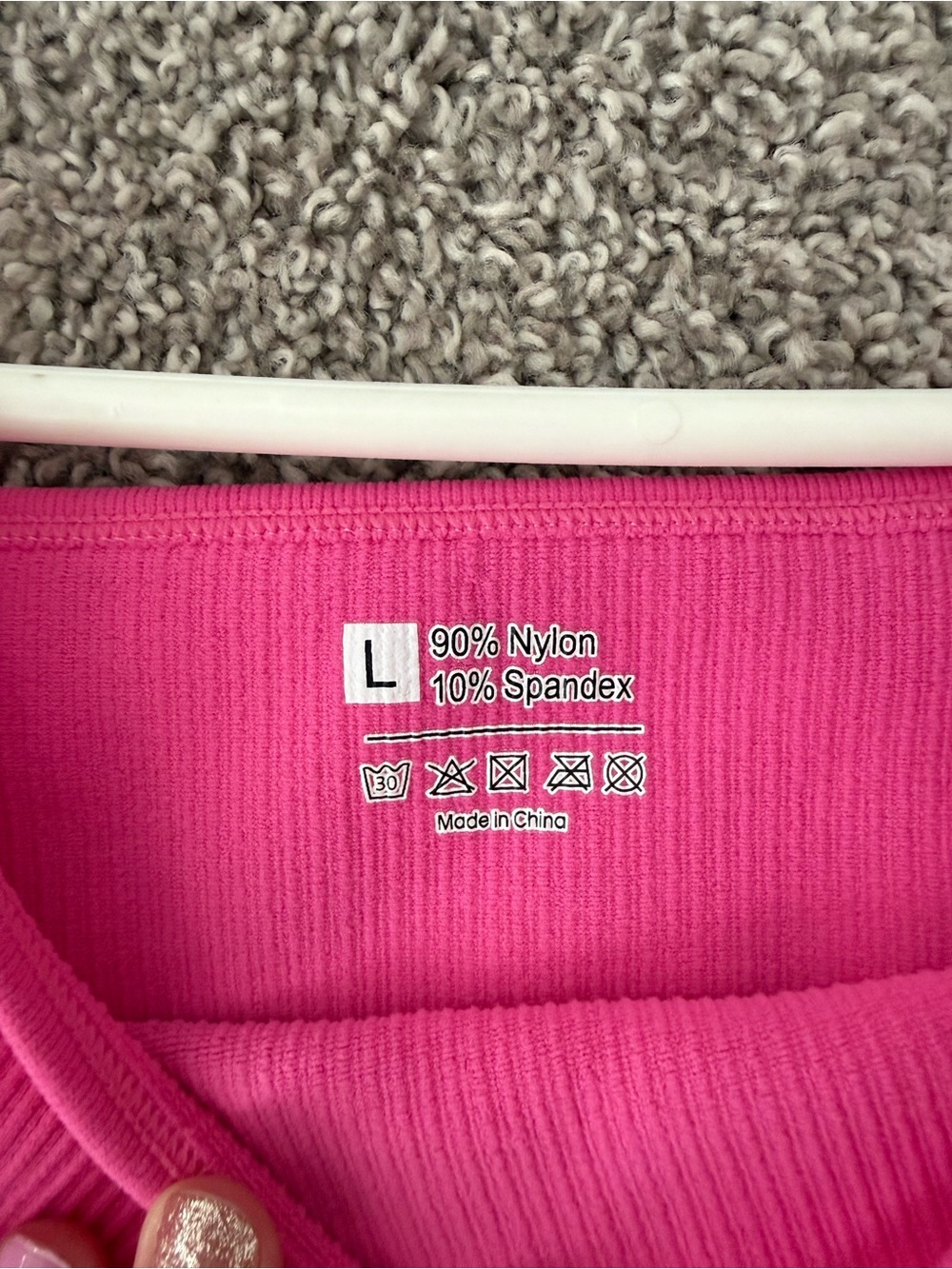 Women’s Ribbed Pink Tank Romper - Picture 2 of 2